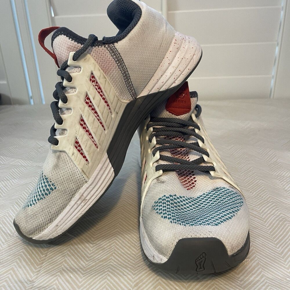 Inov8 Tennis Shoe Sneakers US M8 - W9.5 F-Lite G300 White/Gray/Muti